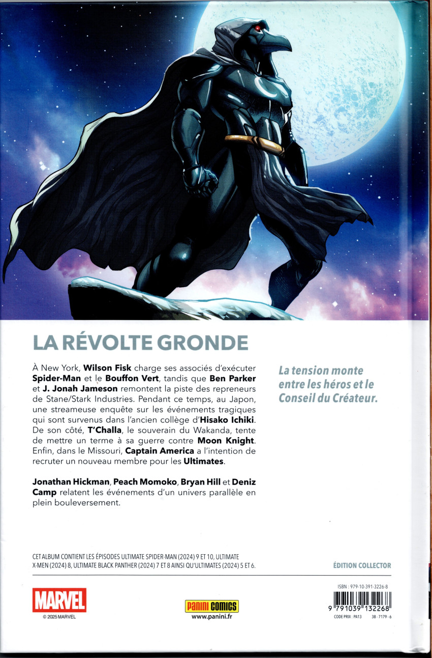 Verso de l'album Ultimate Universe Tome 5