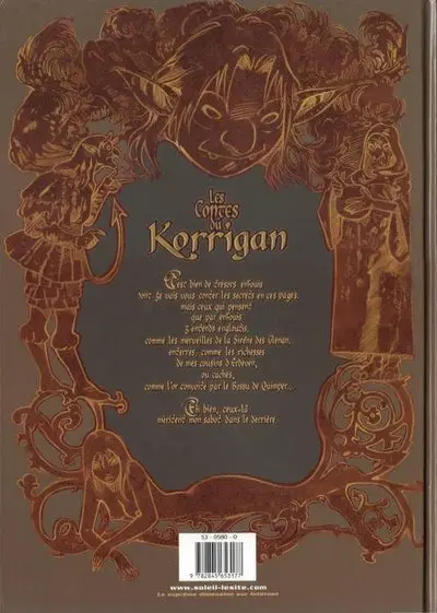 Verso de l'album Les contes du Korrigan Livre premier Les trésors enfouis
