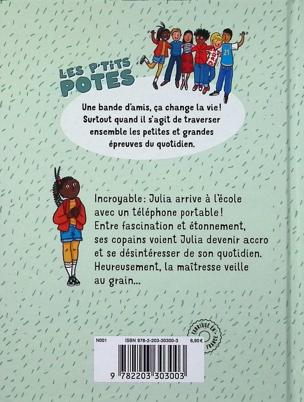 Verso de l'album Les p'tits Potes Chut, C'est Le Portable De Mon Frère !