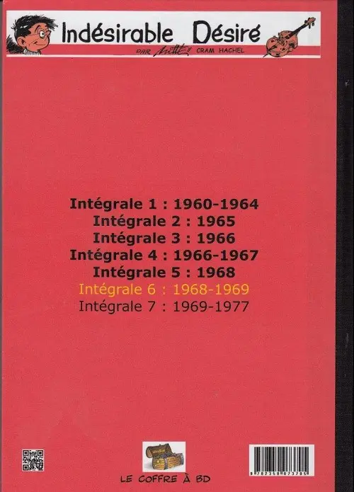 Verso de l'album L'indésirable Désiré Intégrale 6 1968-1969