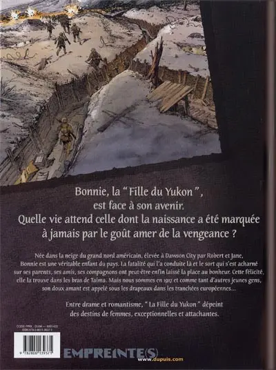 Verso de l'album La Fille du Yukon Tome 3/3 Eldoradores