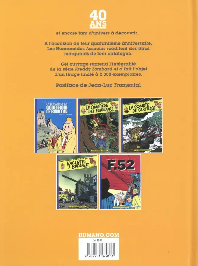 Verso de l'album Freddy Lombard