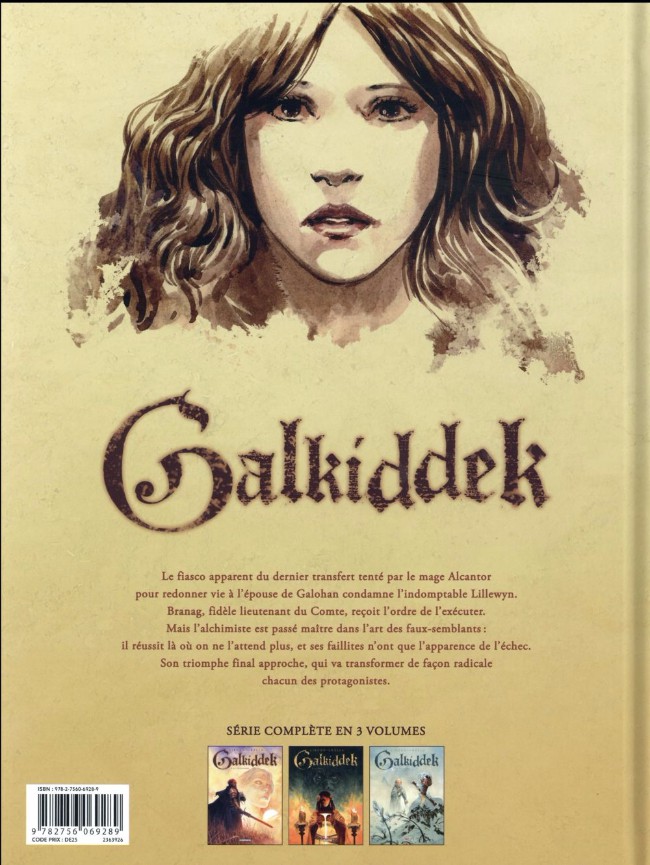 Verso de l'album Galkiddek Tome 3 Le Transfert