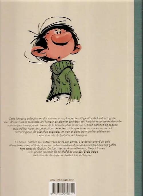 Verso de l'album Gaston Tome 5 Les années 1963-1965