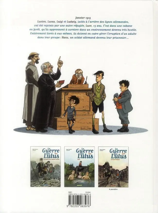 Verso de l'album La Guerre des Lulus Tome 2 1915 - Hans