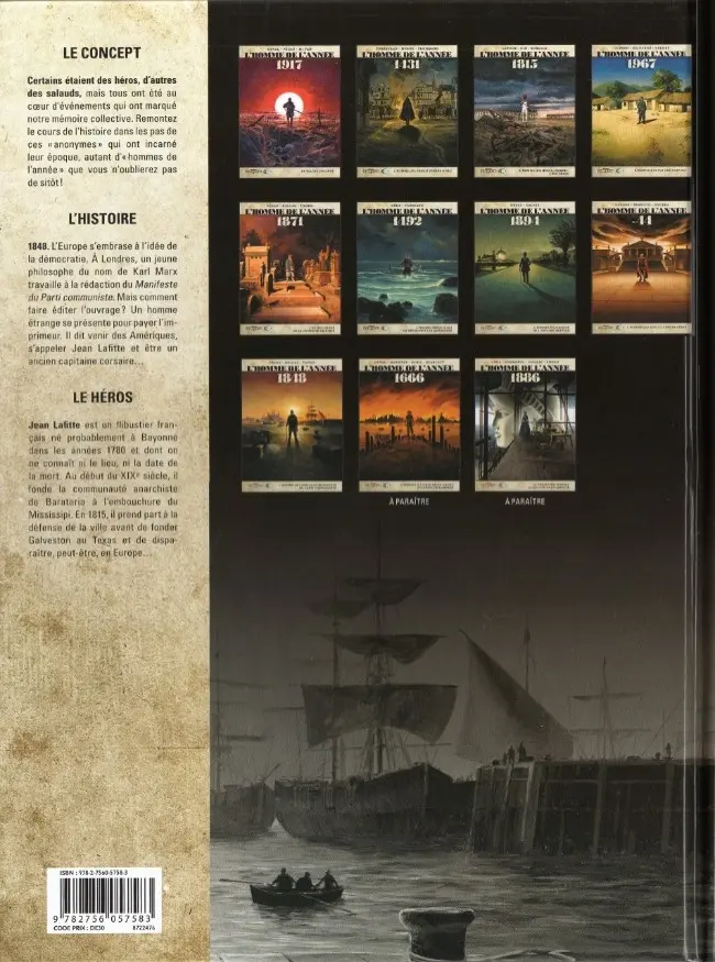 Verso de l'album L'Homme de l'année Tome 9 1848