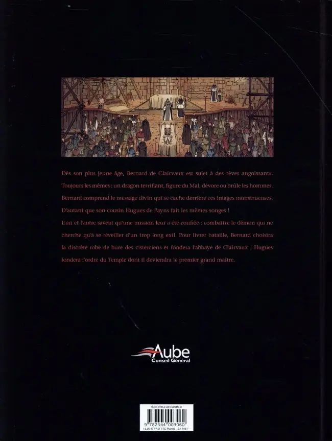 Verso de l'album L'Abbaye de Clairvaux Le corps et l'âme