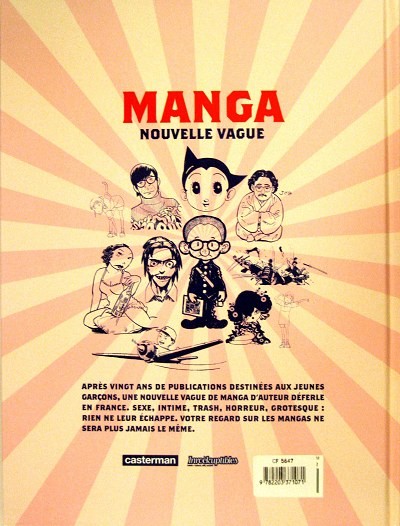 Verso de l'album Manga nouvelle vague