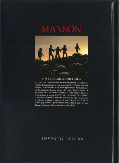 Verso de l'album Manson Tome 3 Par une longue nuit d'été