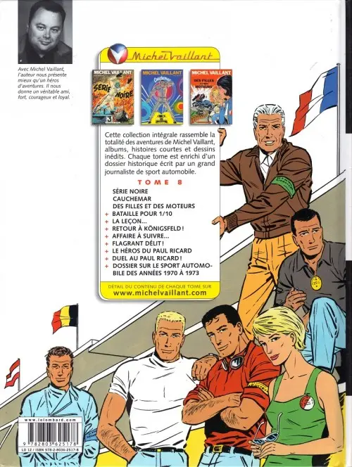 Verso de l'album Michel Vaillant L'Intégrale 8