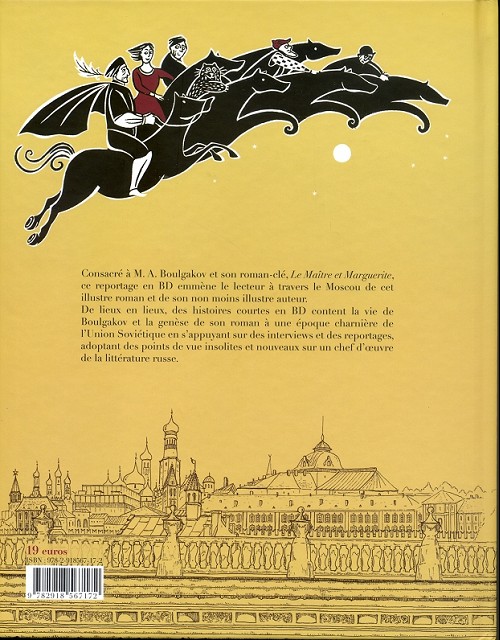 Verso de l'album Moscou endiablé Sur les traces de Maître et Marguerite