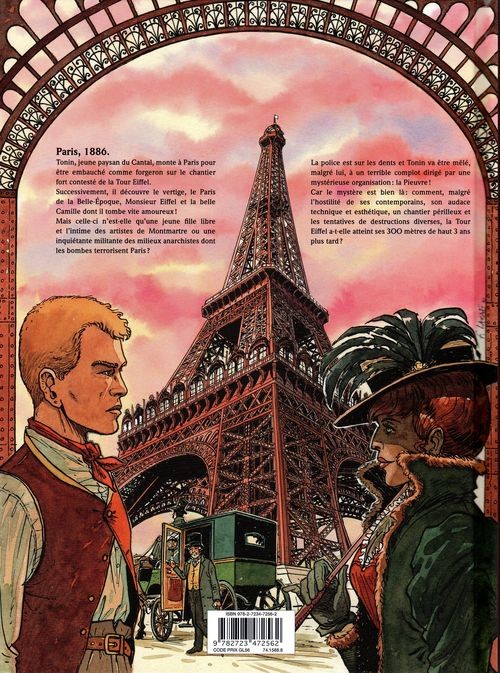 Verso de l'album Le Mystère Tour Eiffel