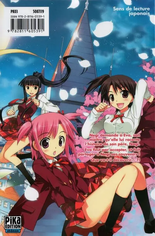 Verso de l'album Negima !? neo - Le Maître Magicien 6