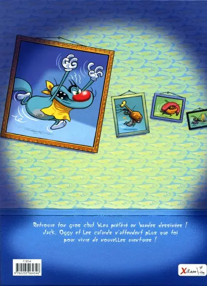 Verso de l'album Oggy et les cafards Tome 1 Plouf, prouf, vrooo !