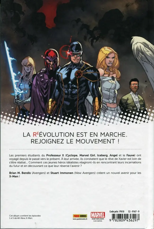 Verso de l'album All-New X-Men Tome 1 X-Men d'hier