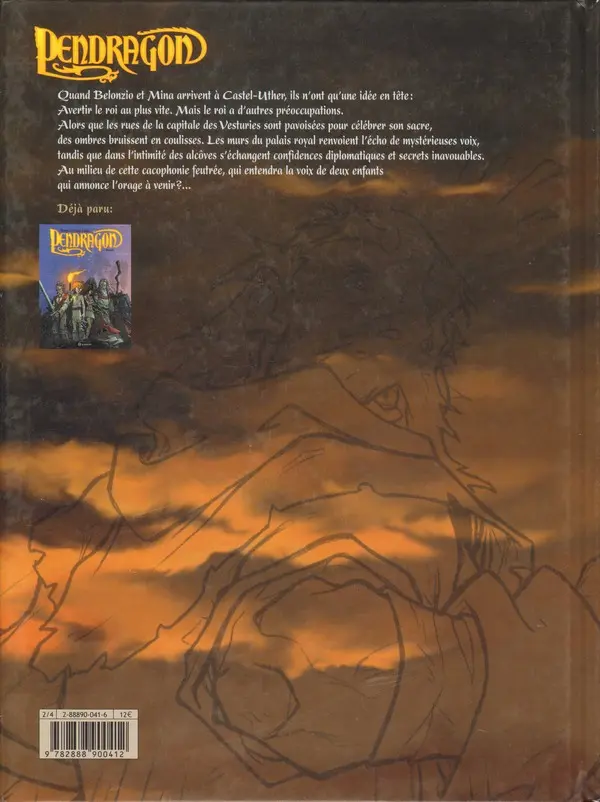 Verso de l'album Pendragon Tome 2 Traître