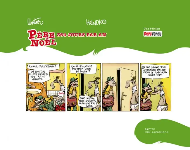 Verso de l'album Père Noël 364 jours par an