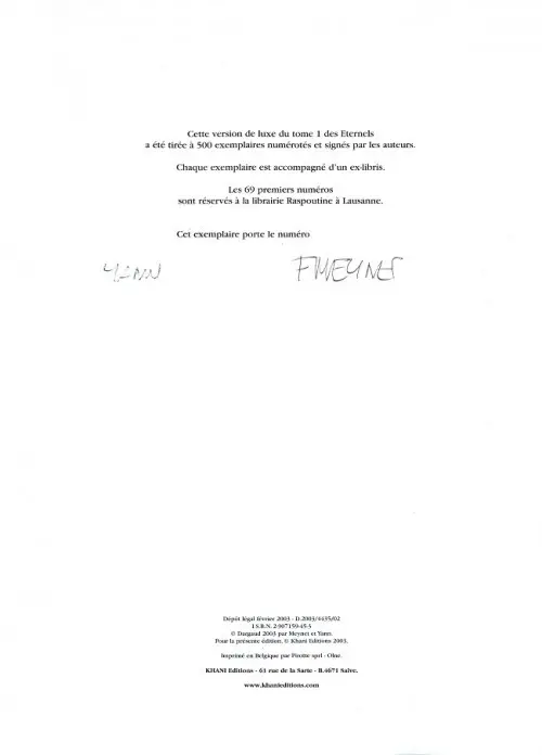 Autre de l'album Les Éternels Tome 1 Uma