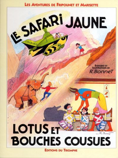 Couverture de l'album Fripounet et Marisette P.B.D.I. Safari jaune - Lotus et bouches cousues