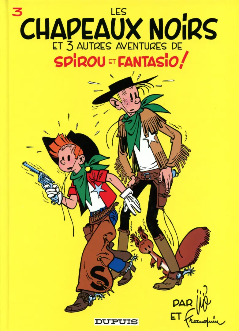 Couverture de l'album Spirou et Fantasio Tome 3 Les chapeaux noirs