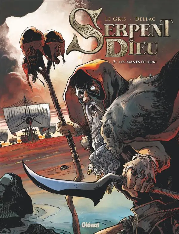 Couverture de l'album Serpent dieu Tome 3 Les Mânes de Loki