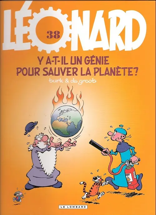 Couverture de l'album Léonard Tome 38 Y a-t-il un génie pour sauver la planète?