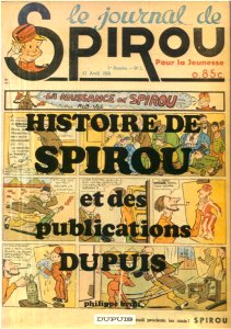 Couverture de l'album Histoire de Spirou et des publications Dupuis