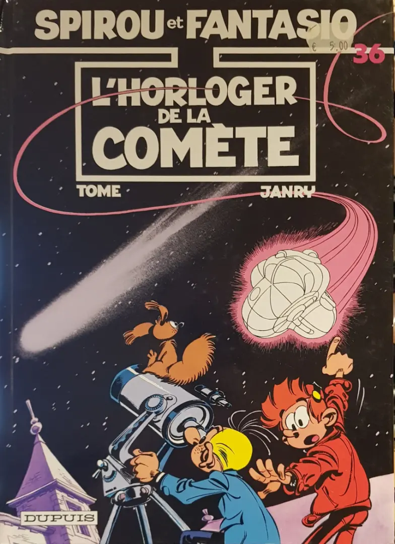 Couverture de l'album Spirou et Fantasio Tome 36 L'horloger de la comete