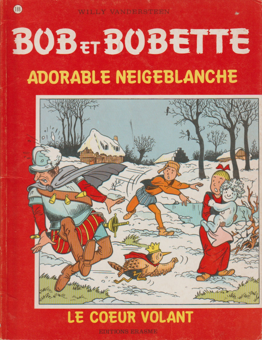 Couverture de l'album Bob et Bobette Tome 188 Adorable Neigeblanche / Le coeur volant