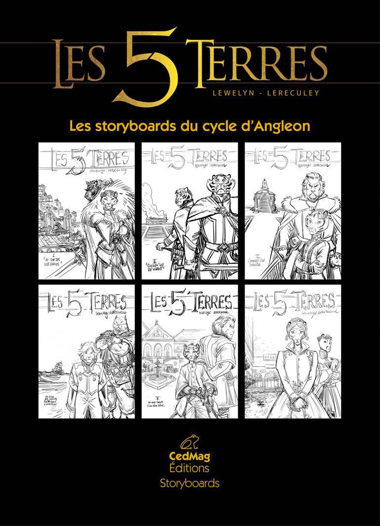 Couverture de l'album Les 5 Terres Les storyboards du cycle d'Angleon