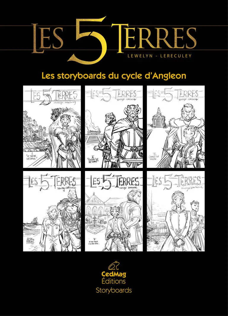 Couverture de l'album Les 5 Terres Les storyboards du cycle d'Angleon