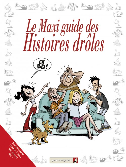 Couverture de l'album Les Guides en BD présentent... Le maxi guide des histoires droles