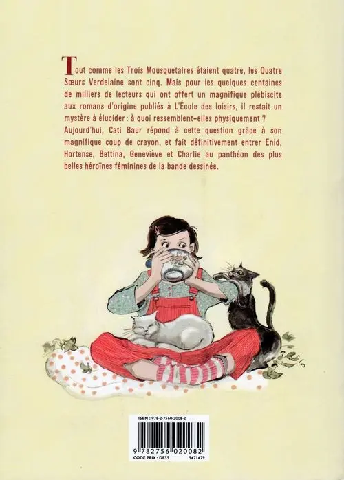 Verso de l'album Quatre soeurs Tome 1 Enid