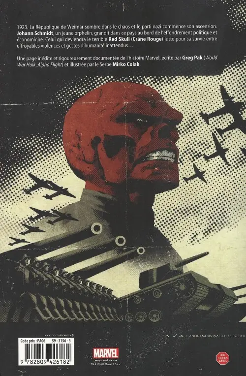 Verso de l'album Red Skull Incarné