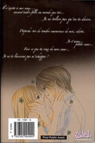 Verso de l'album Secret Sweetheart 9