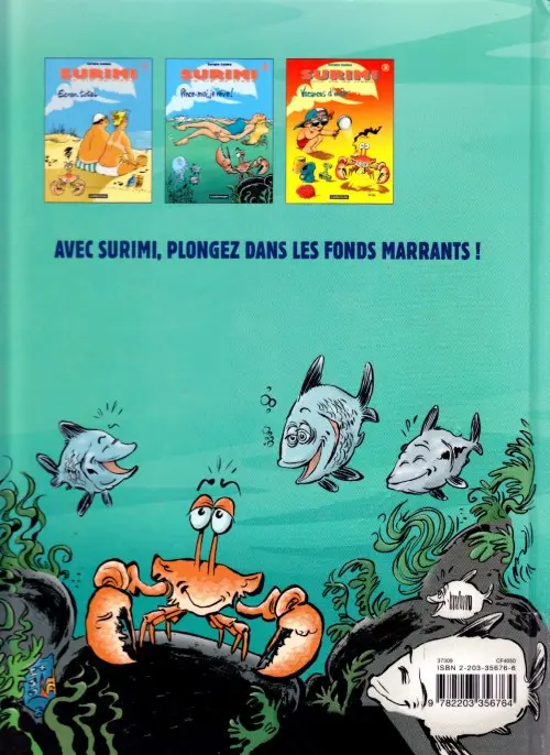 Verso de l'album Surimi - Une vie de crabe Tome 3 Vacances d'enfer