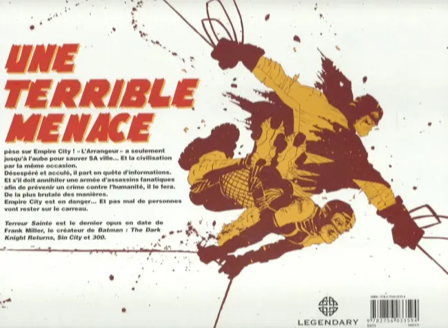 Verso de l'album Terreur Sainte