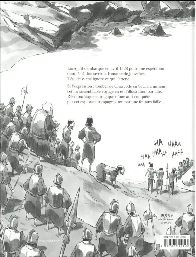 Verso de l'album Tête de vache - Le conquérant nu