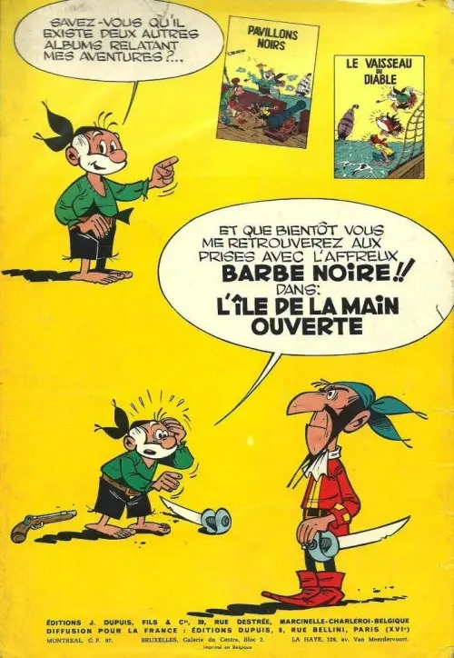 Verso de l'album Le Vieux Nick et Barbe-Noire Tome 3 Les mangeurs de citron