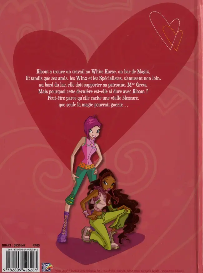 Verso de l'album Winx Club - Les Aventures Tome 8 La lettre enchantée