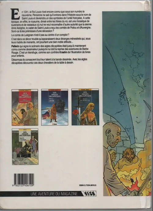 Verso de l'album Les Aigles décapitées Tome 1 La nuit des jongleurs