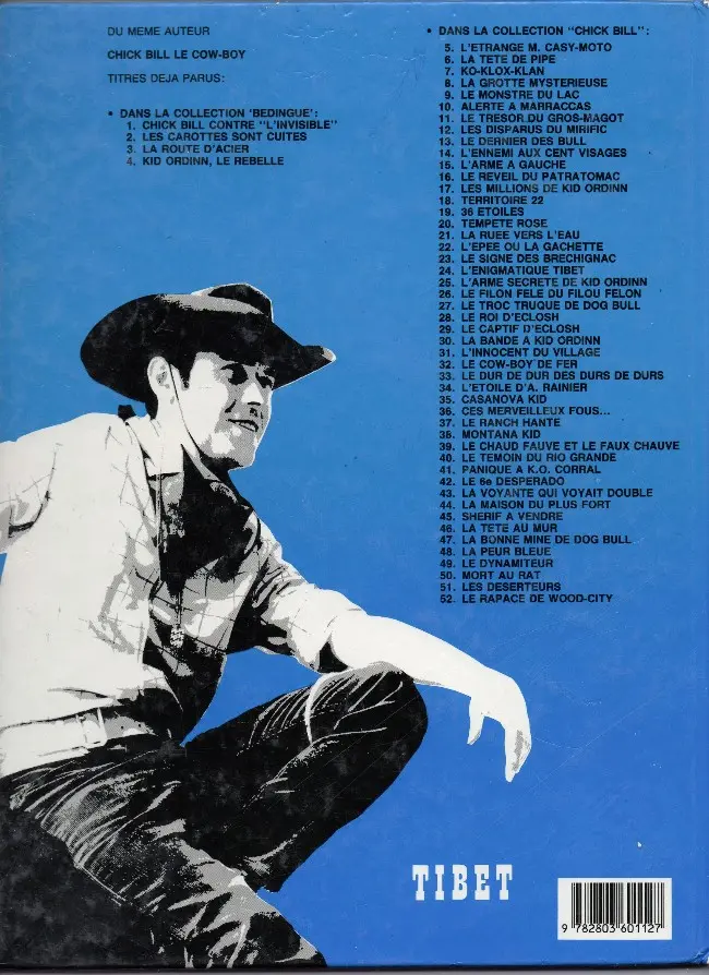 Verso de l'album Chick Bill Tome 6 Le dur de dur des durs de durs