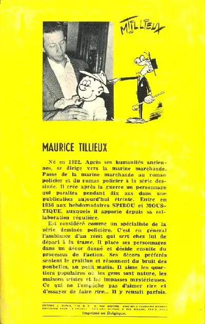Verso de l'album Gil Jourdan Tome 1 Libellule s'évade