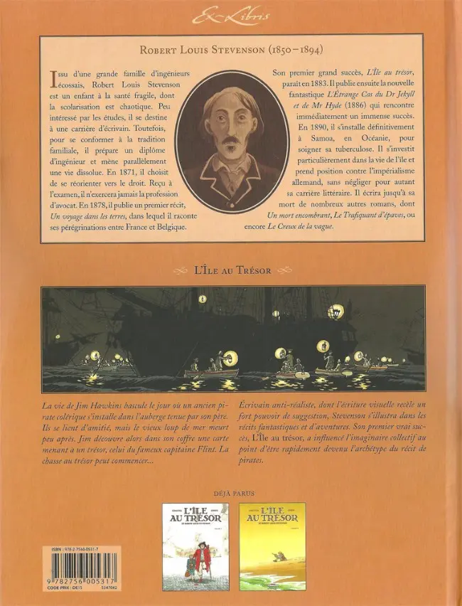 Verso de l'album L'Île au trésor Volume 1