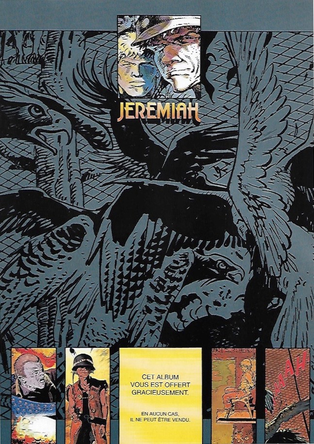 Verso de l'album Jeremiah Tome 1 La nuit des rapaces