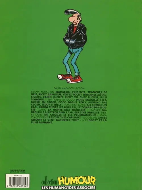 Verso de l'album Ricky Tome 1 Ricky Banlieue
