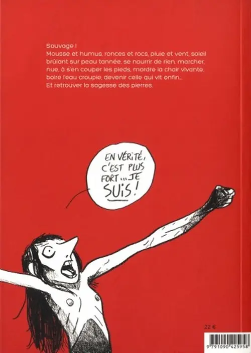 Verso de l'album Sauvage ou la sagesse des pierres