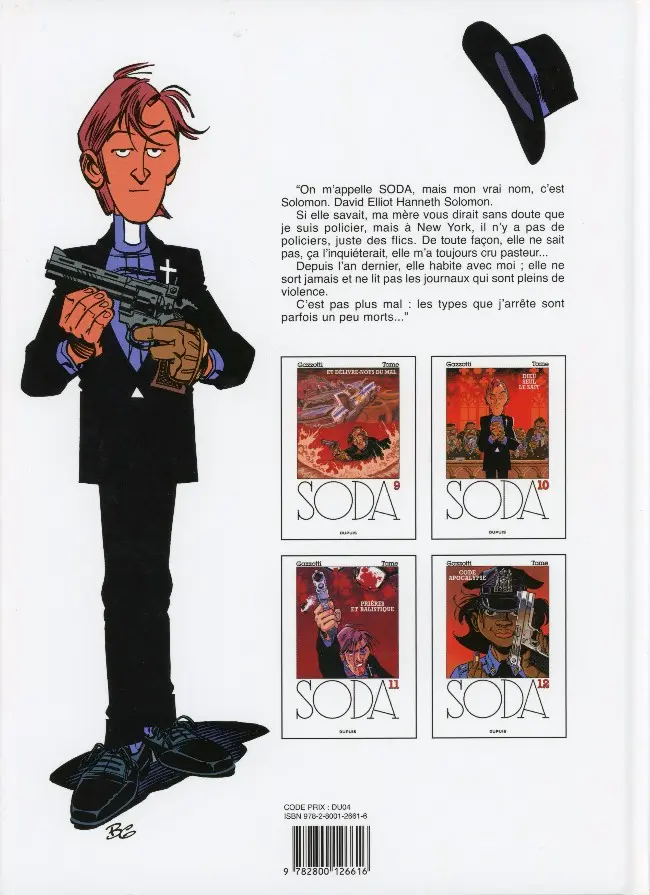 Verso de l'album Soda Tome 10 Dieu seul le sait