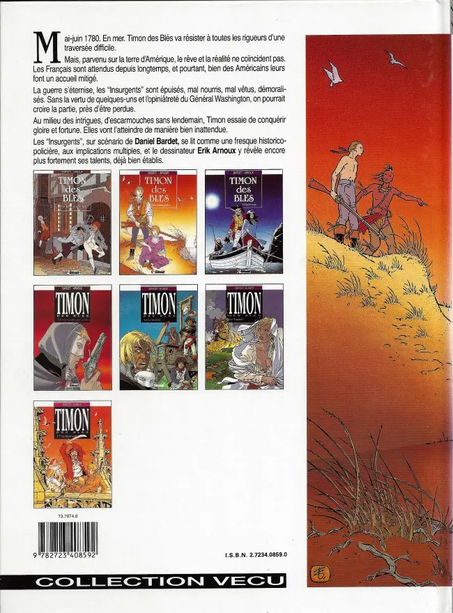 Verso de l'album Timon des blés Tome 2 Les insurgents