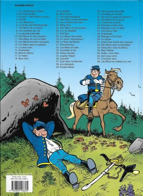 Verso de l'album Les Tuniques Bleues Tome 3 Et pour quinze cents dollars en plus
